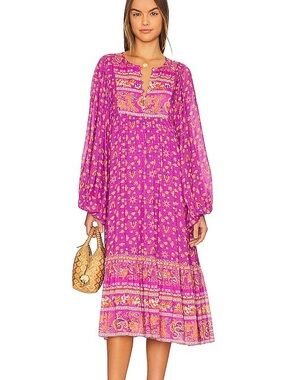 NWOT Spell Madame Peacock Boho Dress